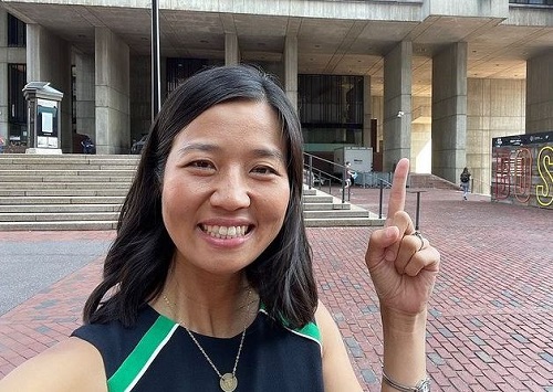 Conor Pewarski is best known as a husband of Michelle Wu