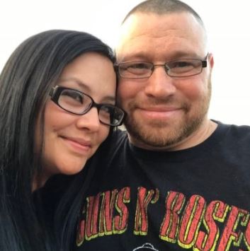 Daniel Villegas with his wife