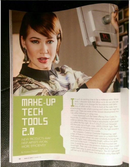 London appeared in make up magazine