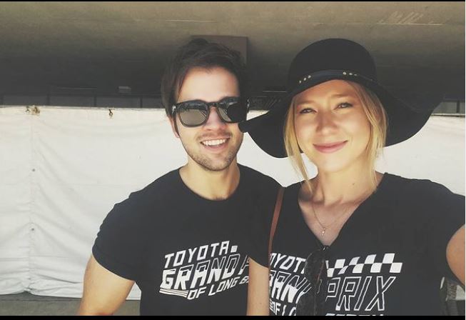 London with her husband Nathan Kress