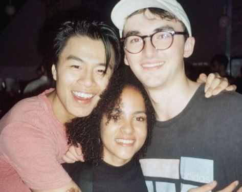 Lou Llobell with Wern Lee and Isaac Hempstea