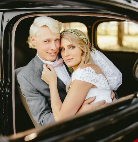 Olivia Plath with her husband