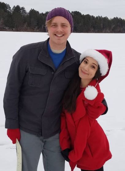 Abelina Sabrina with her boyfriend