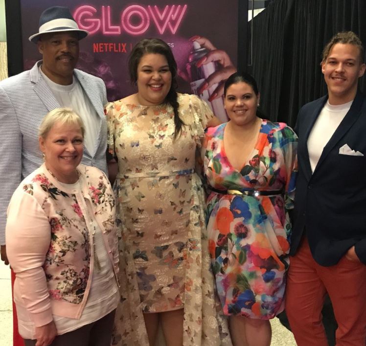 Britney Young with her father mother and siblings