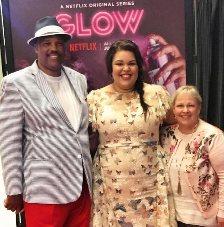 Britney Young with her parents