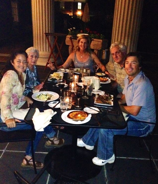 Elizabeth Shatner with her family and friends
