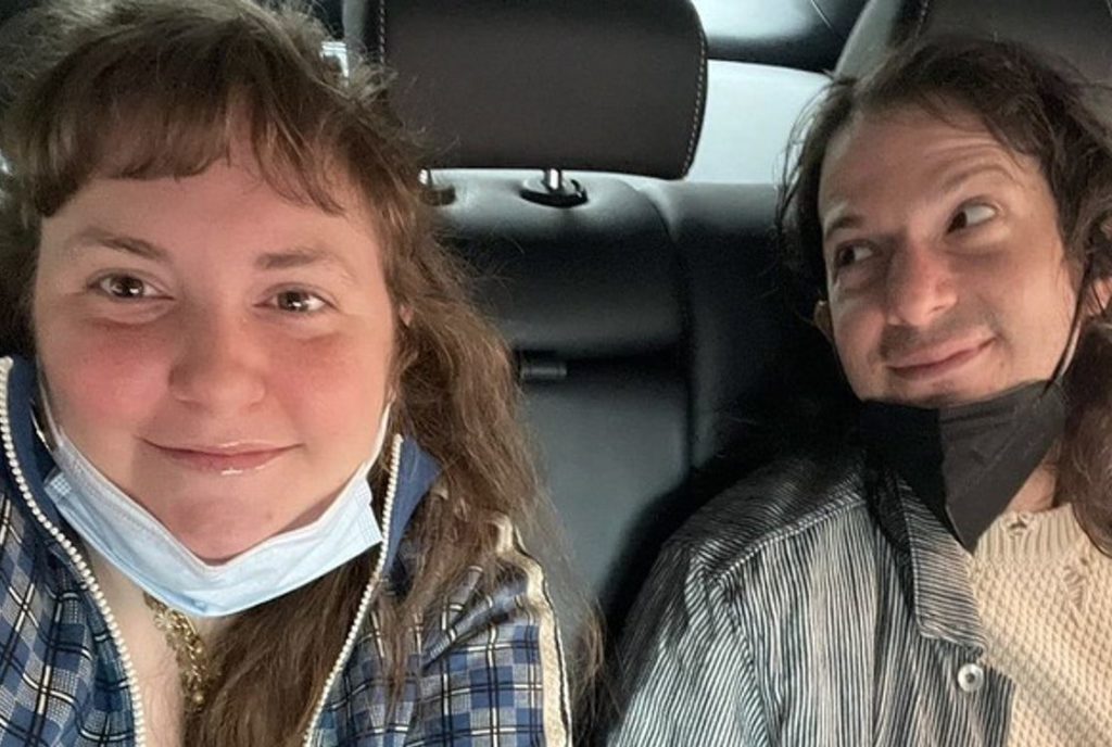 Luis Felber with his partner Lena Dunham