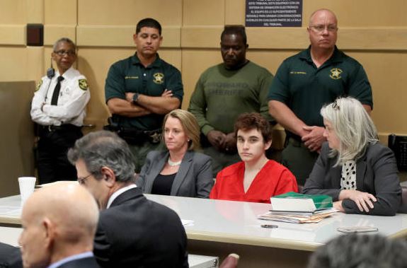Nikolas Cruz in court at the Broward Courthouse in Fort