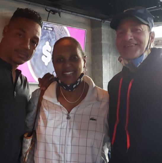 Rich Dollaz with mother Jewel Escobar and father