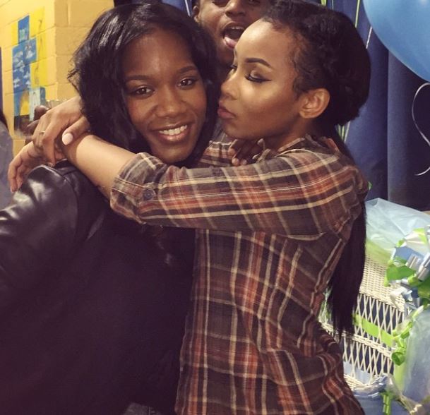 Aaliyah Jay with her sister