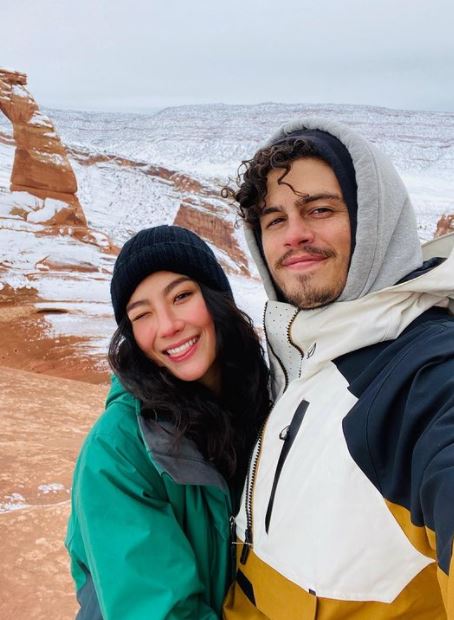 Adeline Rudolph with her boyfriend Tommy Martinez