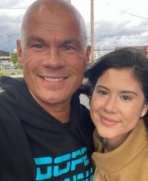 Alyssa Norman with her father