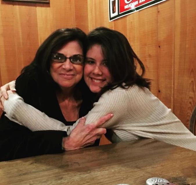 Alyssa Norman with her grandmother