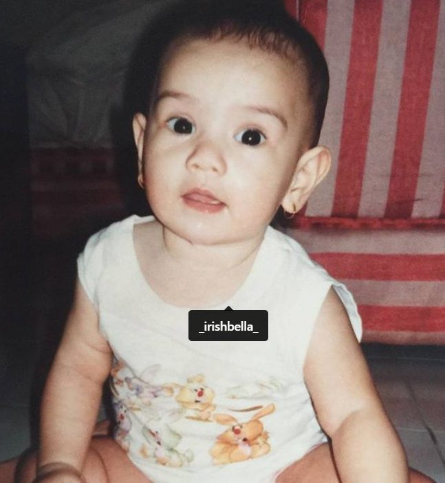 Childhood image of Irish Bella
