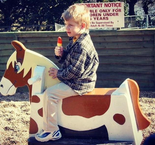 Childhood photo of Danny Griffin