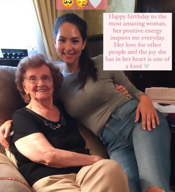 Christen Harper with her grandmother