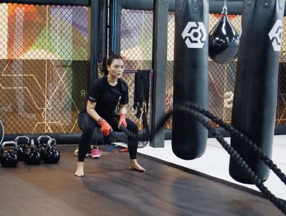 Citra Kirana at a Gym