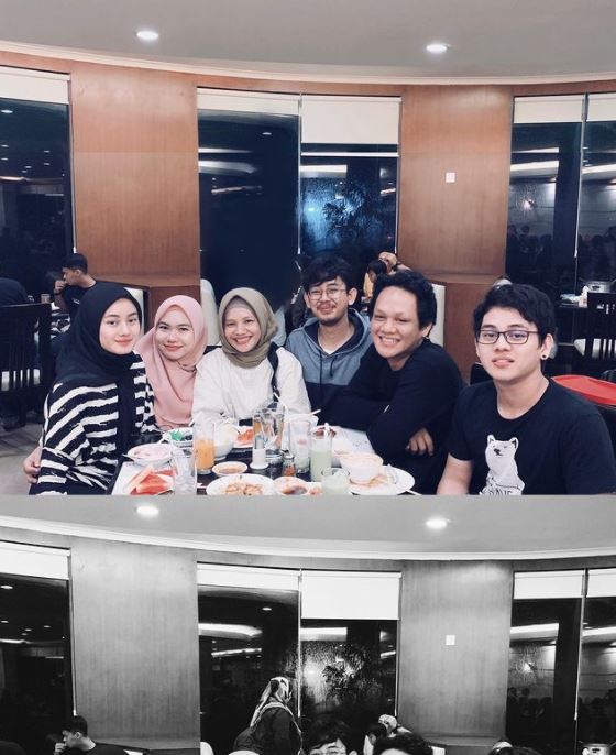 Dinda Hauw with her family