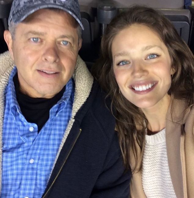 Emily DiDonato with her father