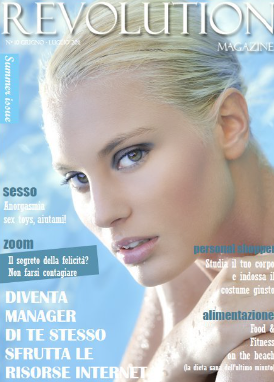Francesca Brambilla is featured in cover page