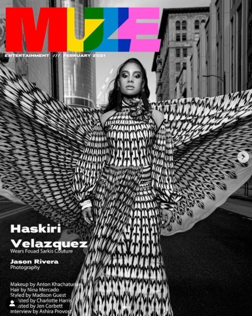 Haskiri Velazquez featured on MUZE magazine cover page