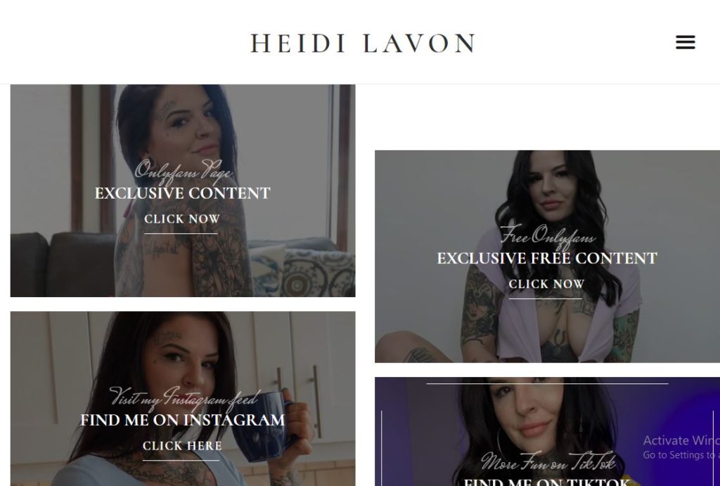 Heidi Lavon's official website