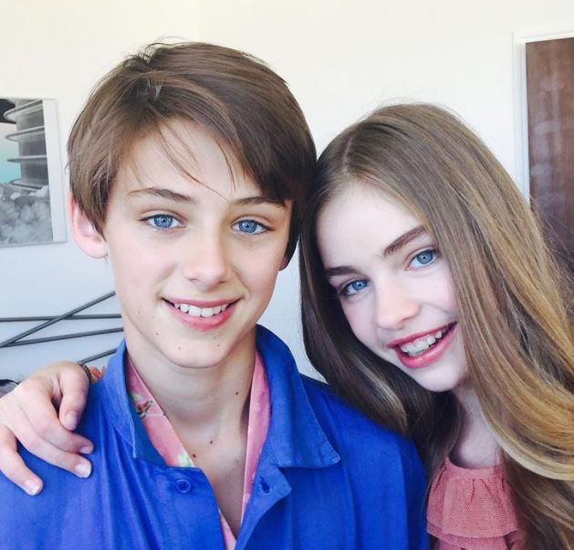 Jade Weber with her best friend William