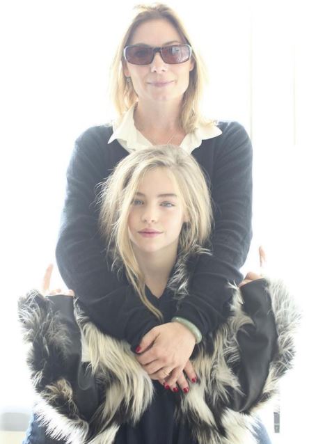Jade Weber with her mother