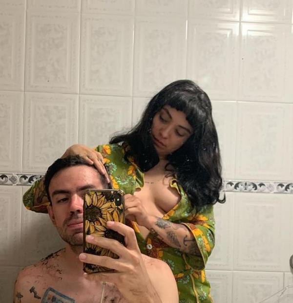 Joel Orta with his girlfriend
