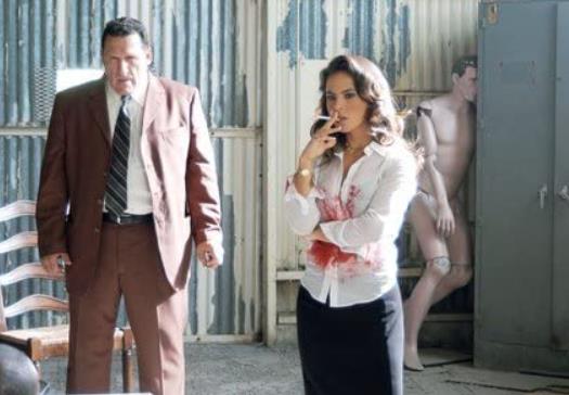 Kate del Castillo and Art LaFleur in Bad Guys 2008