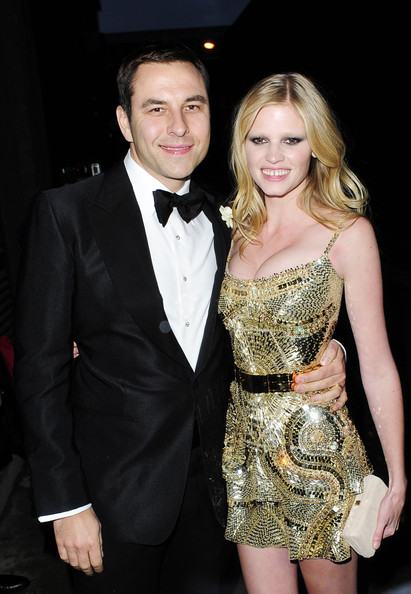 Lara Stone with her ex-husband