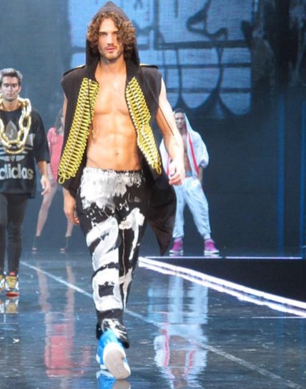 Max Rogers during cloth show ran way walk in Febraury 2015