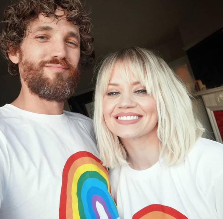 Max Rogers with his wife Kimberly Wyatt