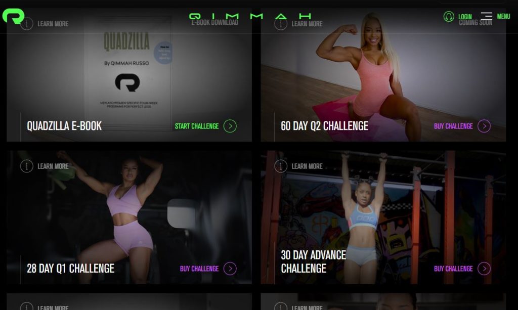 Qimmah Russo's official website
