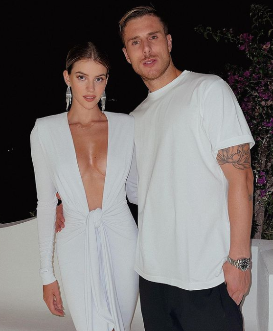 Sara Croce with her boyfriend