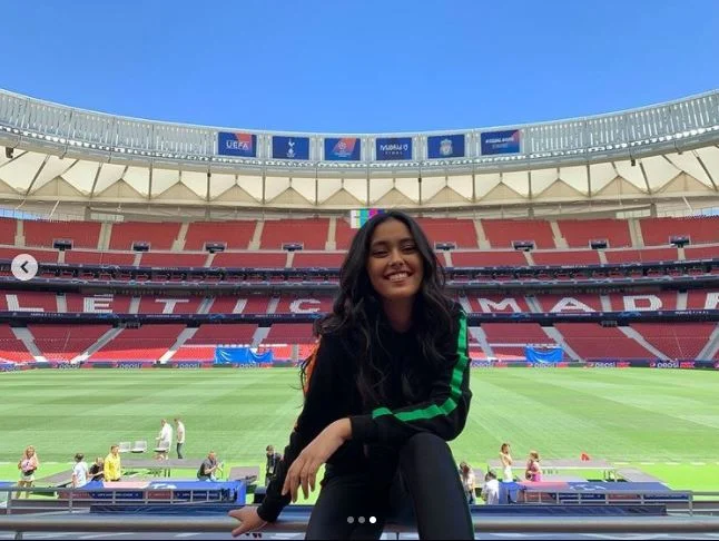 Shivani Paliwal goes to watch UEFA Championship League