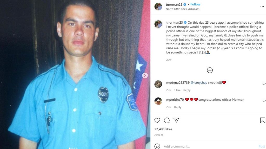 Tommy Norman became a police officer