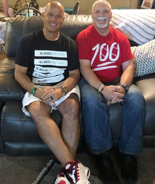 Tommy Norman with his brother
