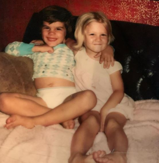 Tommy Norman's childhood image with his sister Tammy Shaw