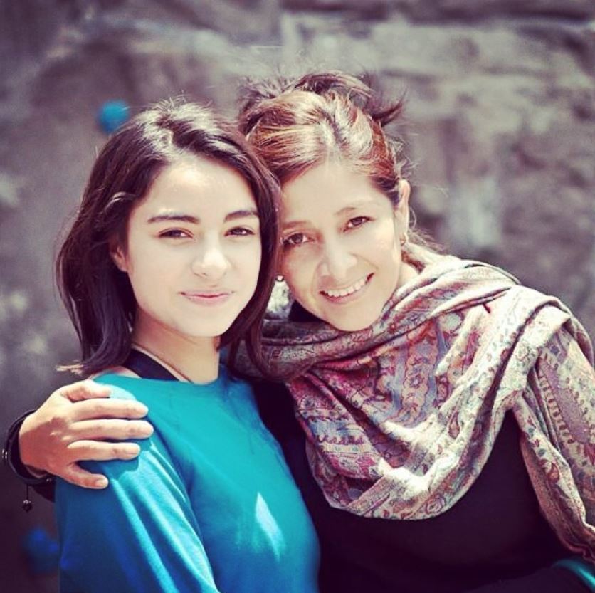 Valentina Buzzurro with her mother