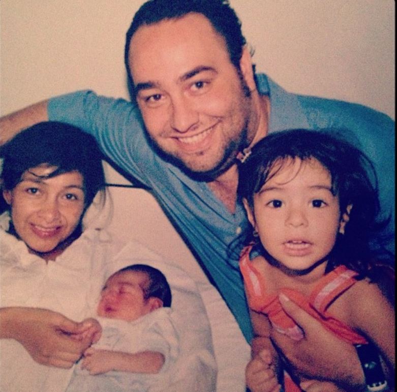 Valentina Buzzurro's childhood image with her family