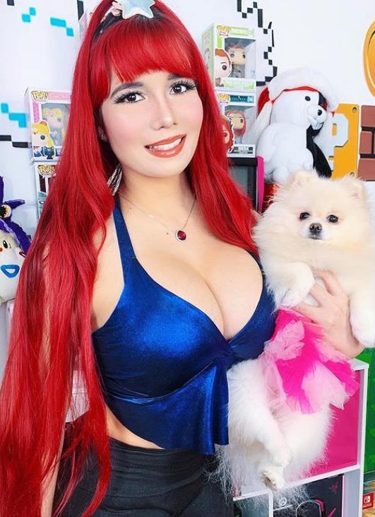 Windy Girk with her dog Mine
