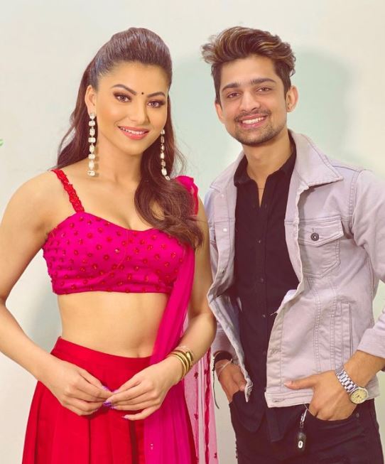 Abhishek Kumar with Urvashi Rautela