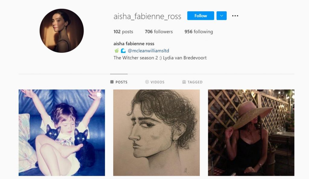 Aisha Fabienne Ross Instagram profile