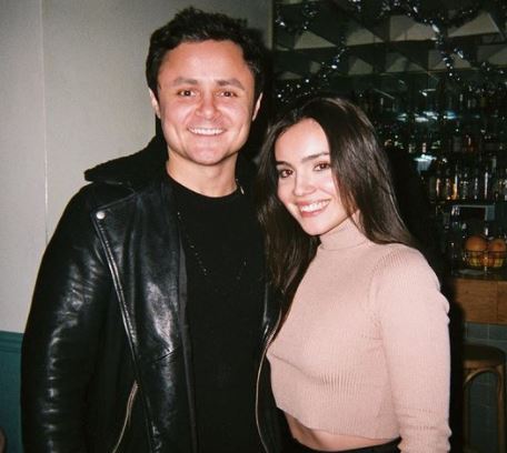Andrea Londo with a co-actor Arturo Castro