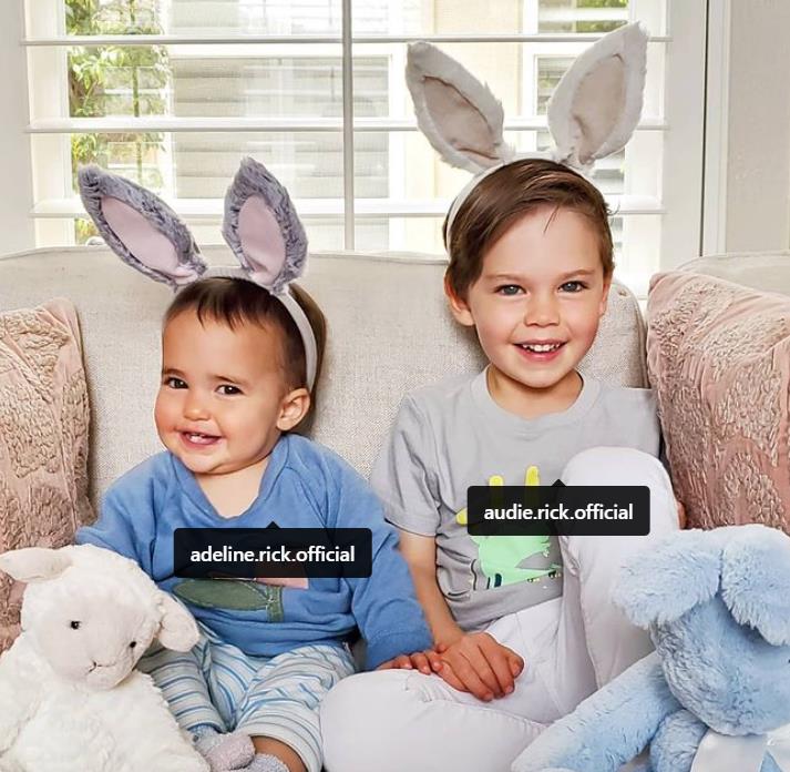 Audie Rick with her sister Adeline Gray Rick