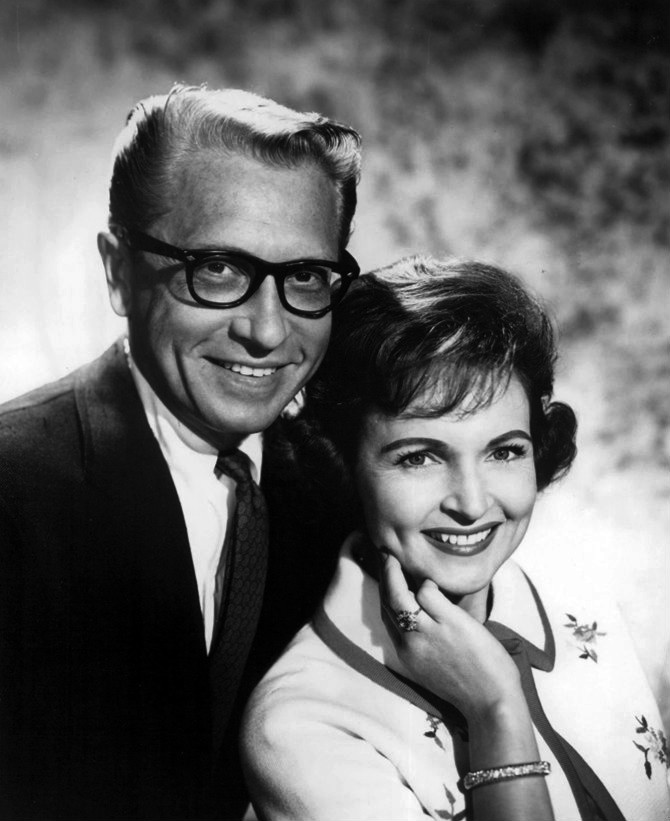 Betty White with his husband