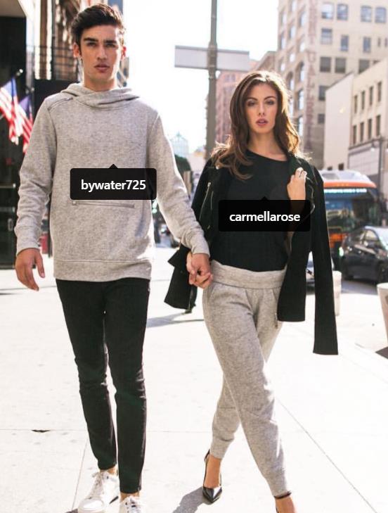 Carmella Rose with her exboyfriend David Bywater