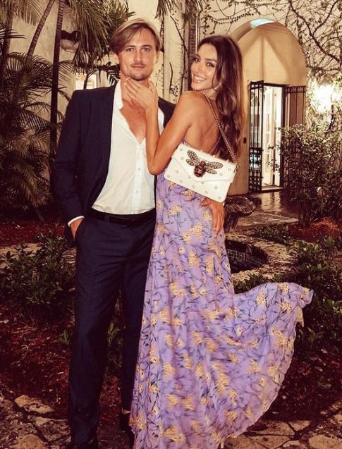Celine Farach with her boyfriend