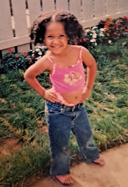 Childhood image of Kennedy Cymone